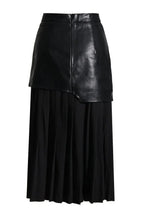High Waist Patchwork Midi Skirt - View 9 | TEVQA