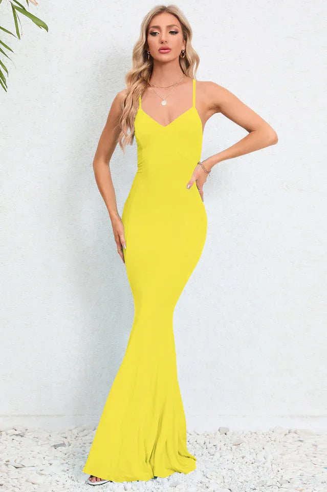 Mermaid Fishtail Dress - View 7 | TEVQA
