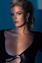 Cut Out Backless Gown - TEVQA