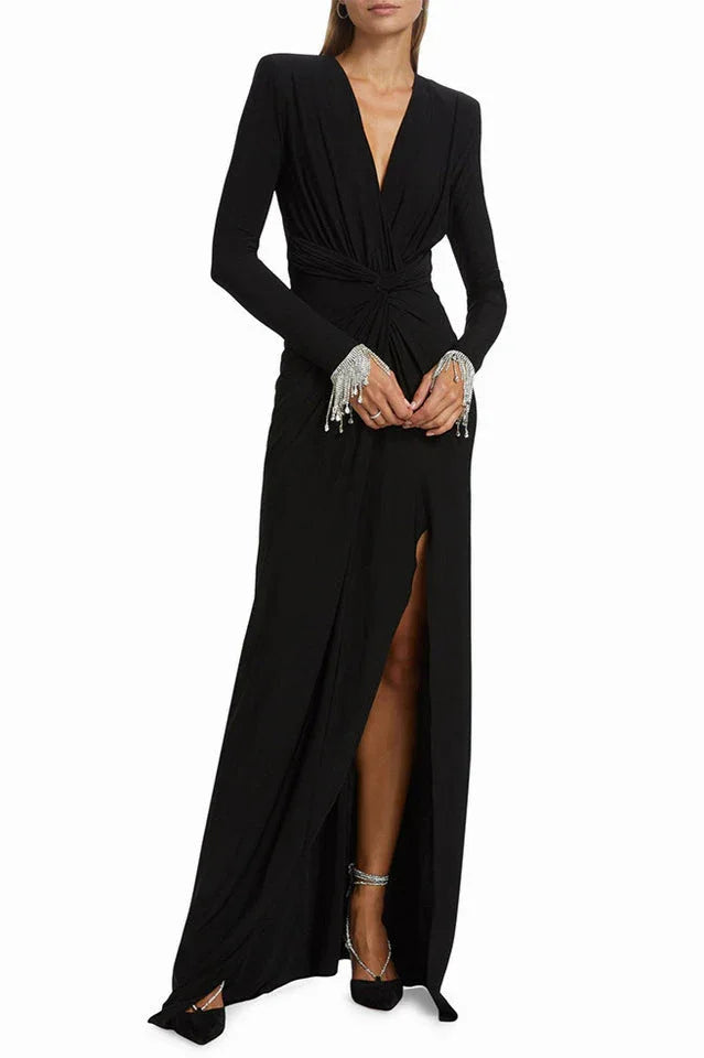 Crystal Embellished Maxi Dress Secondary image
