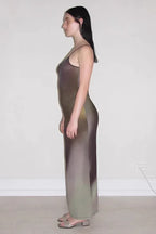 Digital floral print maxi dress - View 15 | TEVQA