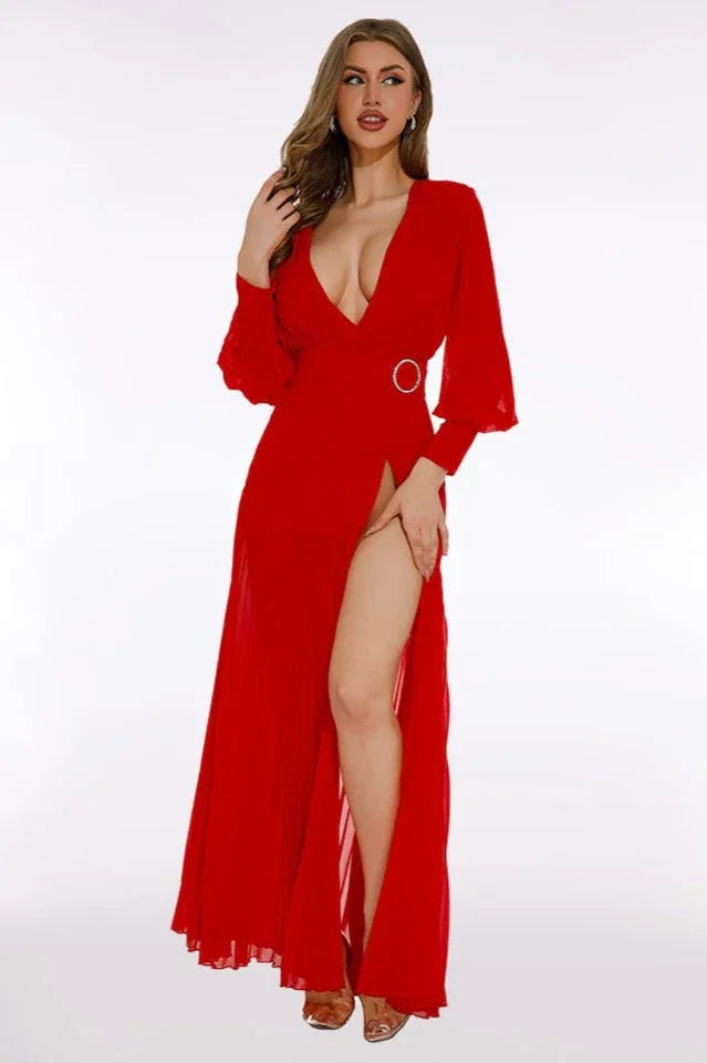 True Destiny Red Maxi Dress - TEVQA