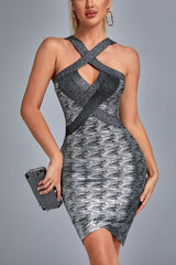 Rutia Metallic Mini Bandage Dress | Dress In Beauty