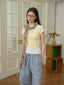 Wool Blend Spiral Ruffle Skinny Scarf