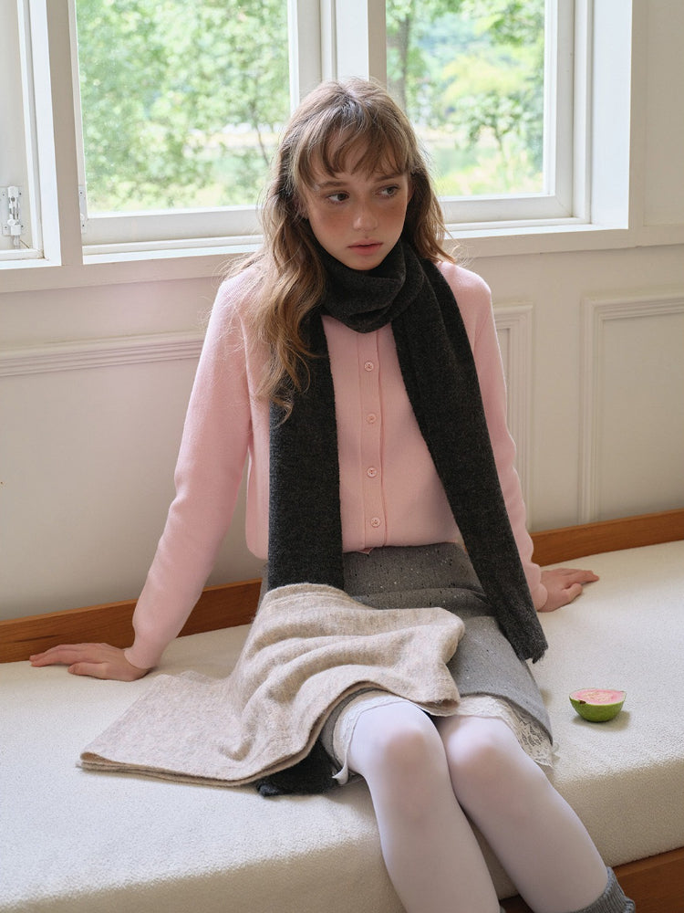 Soft Luxe Mohair Wool Blend Scarf