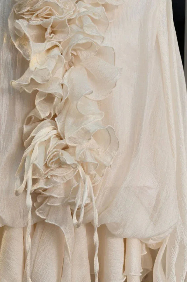 Puff Sleeve Tiered Mini Dress - View 12 | TEVQA