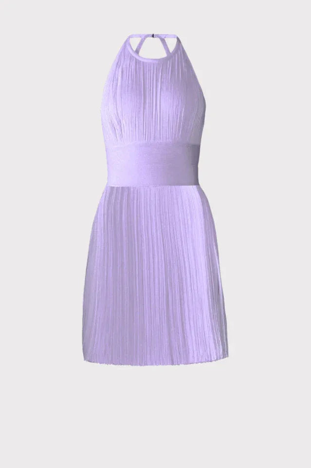 Fringed Halter Neck Mini Dress - View 7 | TEVQA