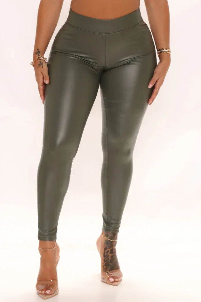 Liliana Faux Leather Leggings - TEVQA