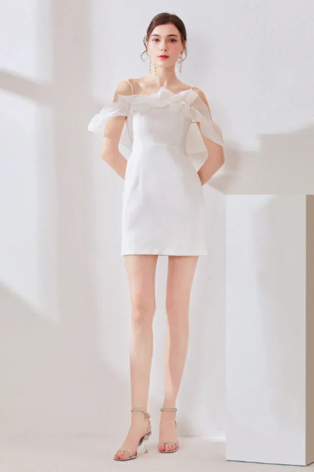Tori Off Shoulder Mini Dress - TEVQA