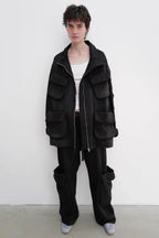 Washed rolled cargo pants - View 6 | TEVQA