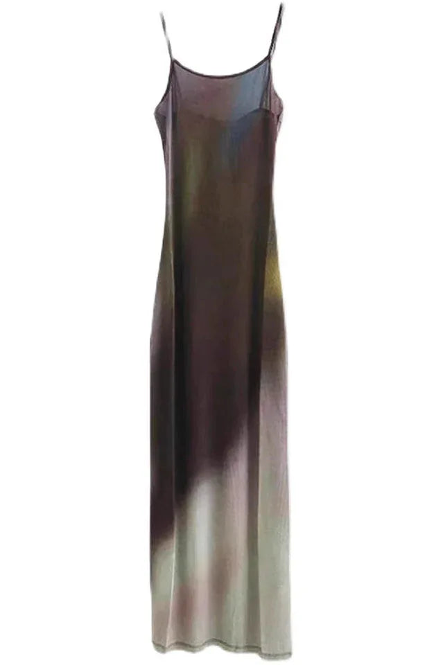 Digital floral print maxi dress - View 17 | TEVQA