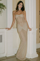 Long Strapless Evening Dress | Dress In Beauty