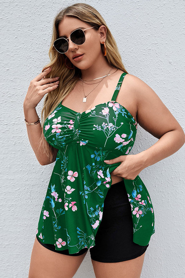 Floral Print Swim Dress With Shorts | Dress In Beauty