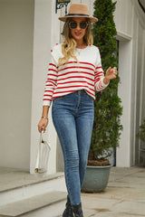 Pullover Stitching Button Sweater | Dress In Beauty