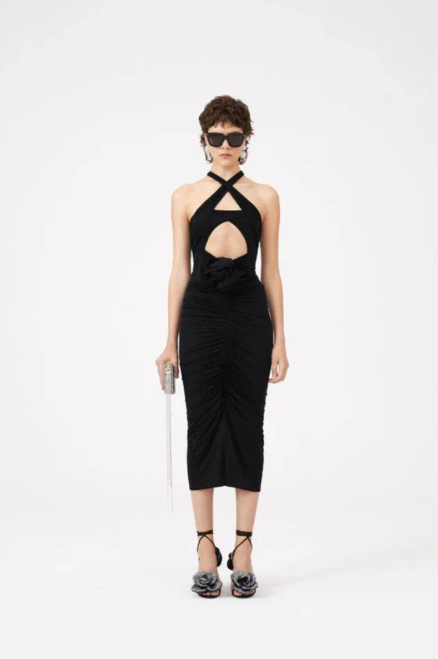 Kelly Halter Neck Maxi Dress - View 13 | TEVQA