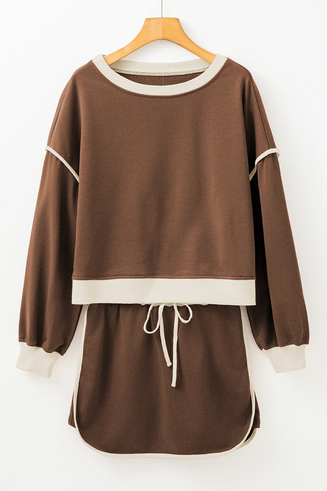 Rosey Red Pullover & Skort Set | Dress In Beauty