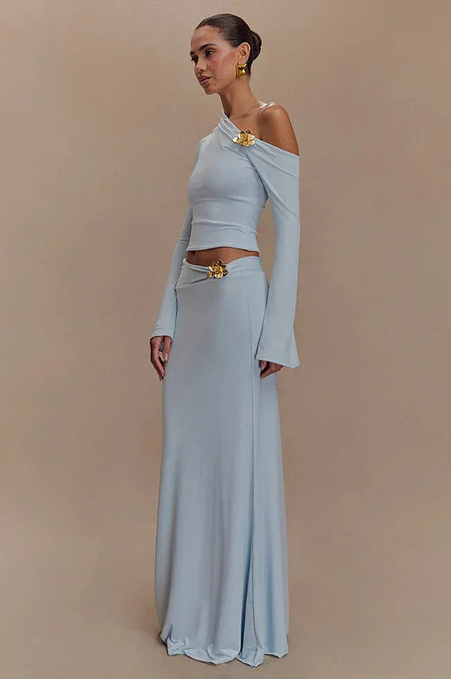Ainsley Asymmetrical Maxi Skirt Secondary image