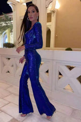 Marissa Sequin Jumpsuit - View 19 | TEVQA