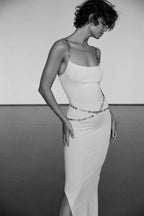 Katalina Knit Maxi Dress with Chain Strap - View 9 | TEVQA