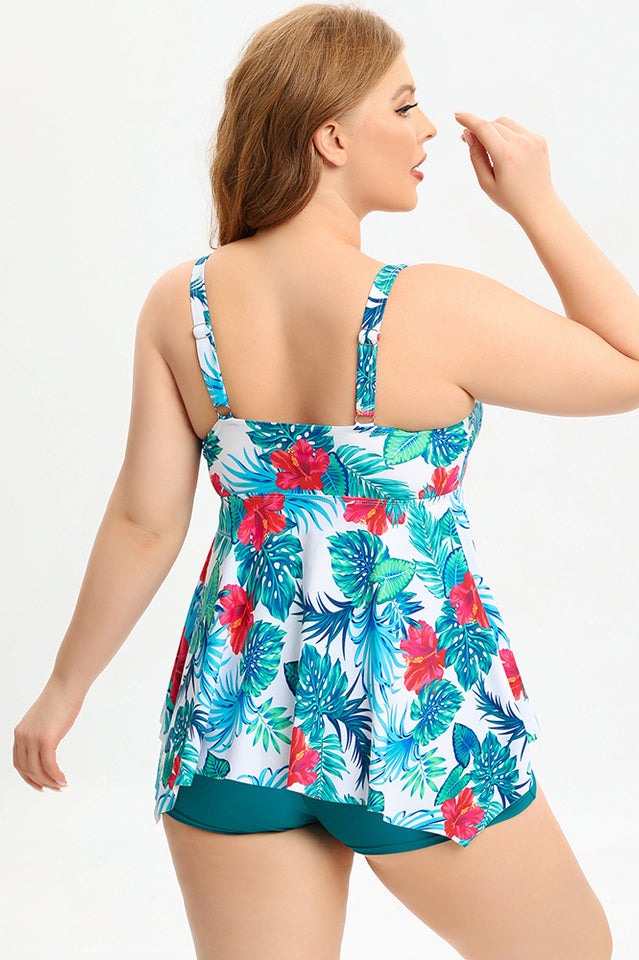 (L-5XL) Plus Size Tankini Swimsuit | Dress In Beauty