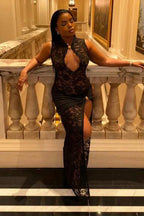 Maxi Lace Dress - View 12 | TEVQA