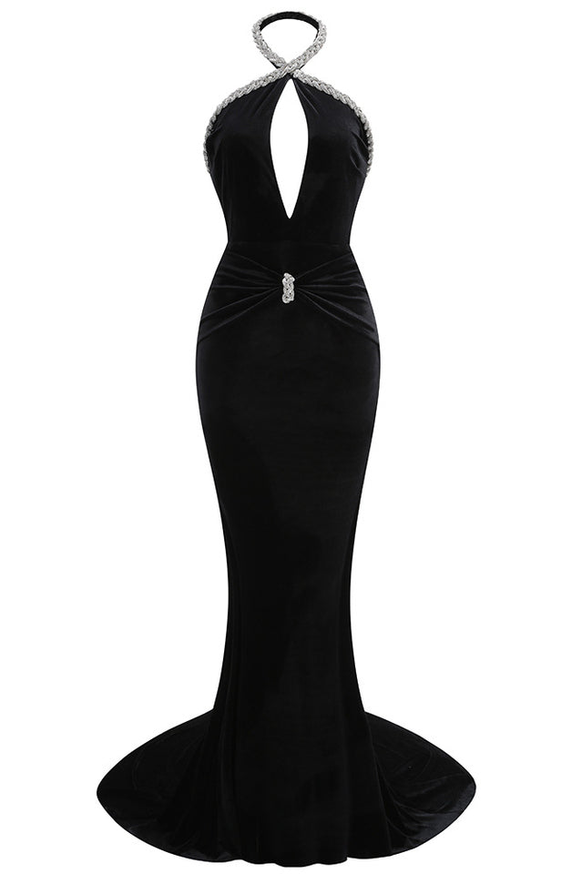 Jessica Halter Neck Cut Out Maxi Dress | Dress In Beauty