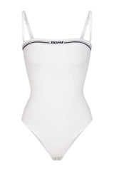 Logo Straight Neck Bodysuit | Dress In Beauty