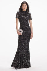 Square Rhinestone Mesh Midi Dress | Dress In Beauty