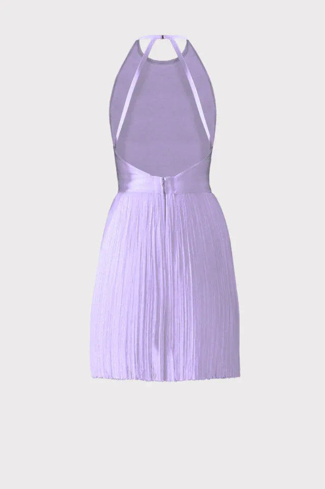 Fringed Halter Neck Mini Dress - View 8 | TEVQA