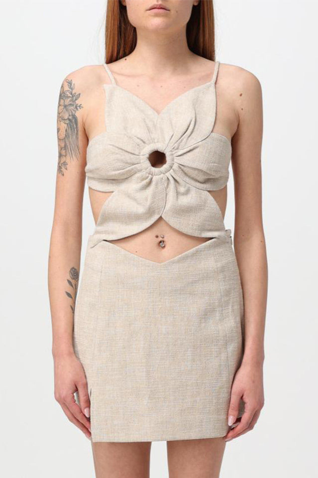 Alma Flower Detail Cut Out Midi Dress | Dress In Beauty