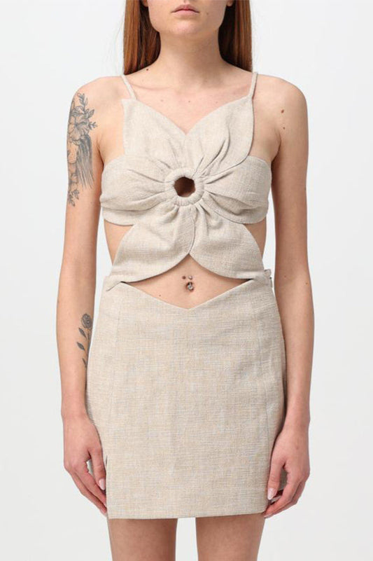 Alma Flower Detail Cut Out Midi Dress | Dress In Beauty