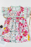 Women’s Floral Print Ruffle Sleeve Blouse - TEVQA