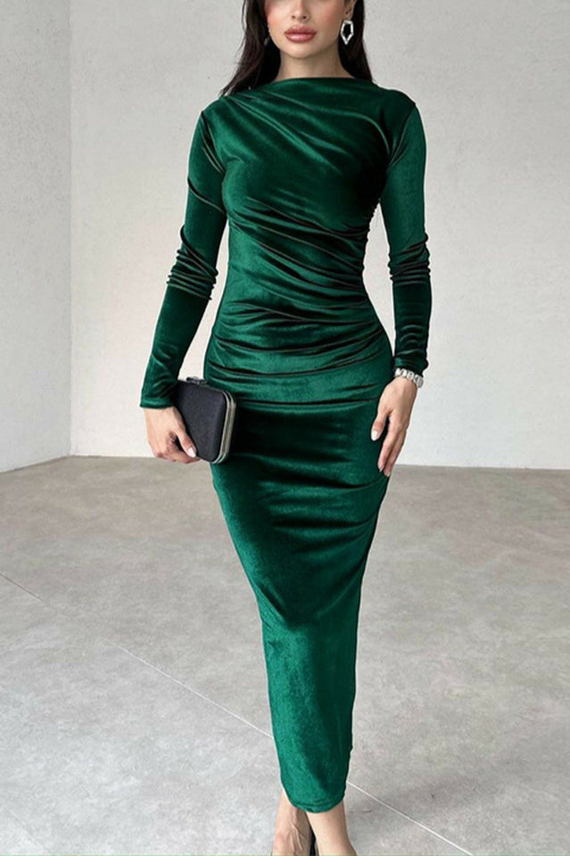 Joanna Velvet Midi Dress | Dress In Beauty