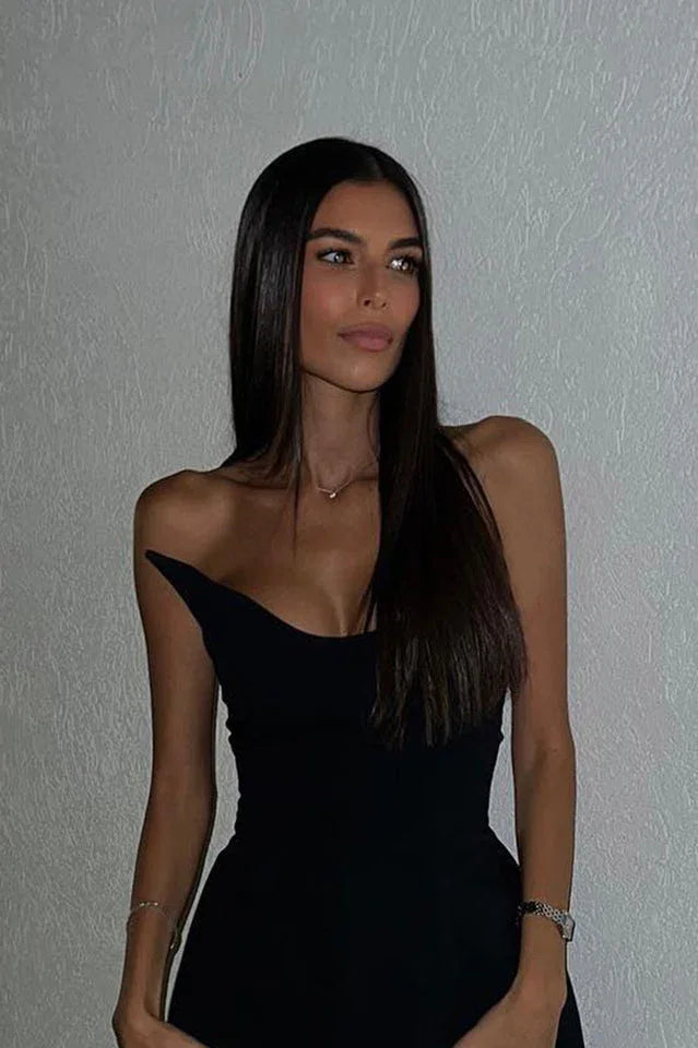 White Strapless Scarf Maxi Dress - TEVQA