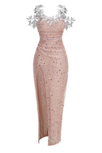 Beaded Sequin Gown - View 6 | TEVQA