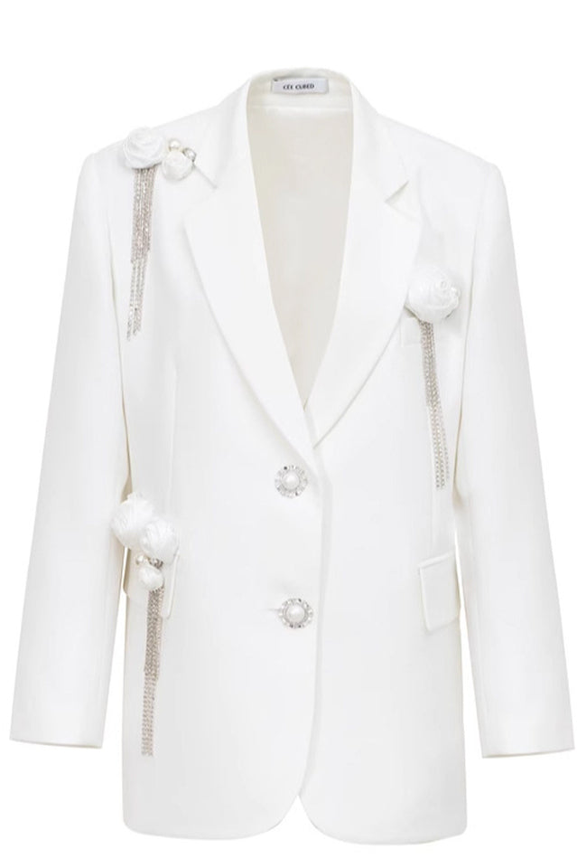 In Bloom Floral-appliqu¨¦ Blazer | Dress In Beauty