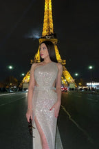 One Shoulder Sequin Maxi Dress - View 17 | TEVQA