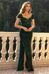 Contrast Mesh Glitter Dress | Dress In Beauty