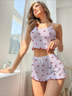 Ribbed Cami and Shorts Set - View 20 | TEVQA