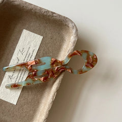 Acetate French Twist Hair Pin - 5.3" Elastic-Free Updo Tool