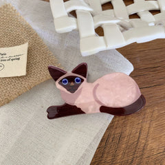 Adorable Pet Acetate Hair Clip - 2.75 Inch Mini Cat & Dog Designs