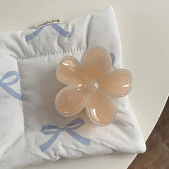 Elegant 3D Plumeria Flower Hair Claw (3.1 Inch)