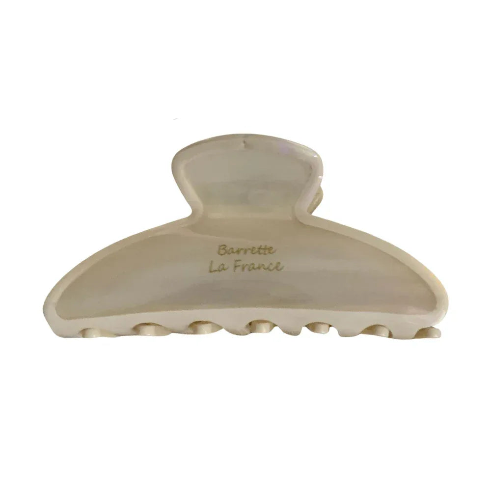 A single cream-colored claw clip with "Barrette La France" inscribed on it. Main image