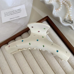 Large Rhinestone Acetate Hair Clip - View 6 | TEVQA