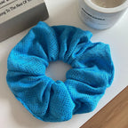 Textured Knit Hair Scrunchie - TEVQA