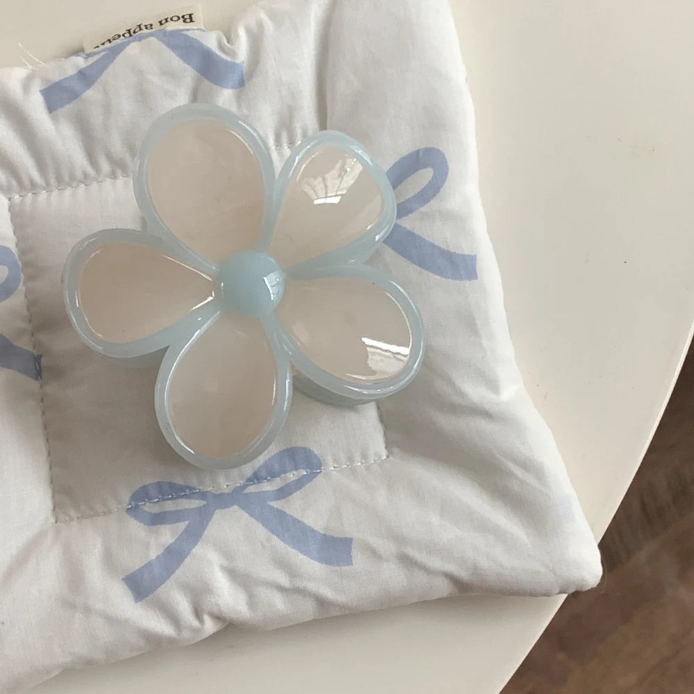 Elegant 3D Plumeria Flower Hair Claw (3.1 Inch)