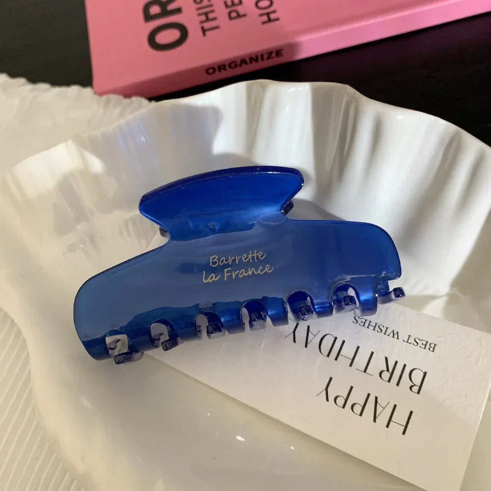 French Design Acetate Hair Claw Clip - View 12 | TEVQA