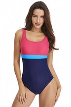 Women's one piece swimsuit with scoop neckline and racerback design - View 8 | TEVQA