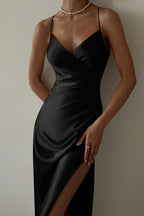 Cami Midi Dress with High Split - View 13 | TEVQA