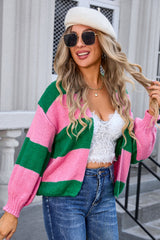 Striped Color Knit Cardigan | Dress In Beauty